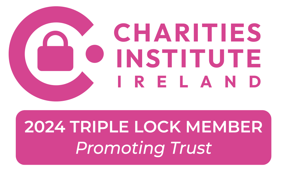 Charities Institute Ireland logo 2024 triple lock member. promoting Trust