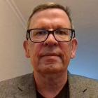 Profile of man wearing glasses